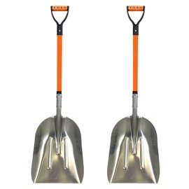 Ashman Aluminium 48 inch Snow Shovel with Large Head and Durable Handle. (Scoop Shovel, 1 Pack).