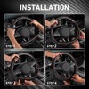 SEG Direct Car Steering Wheel Cover Universal Standard Size 14