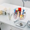 Roninkier Clear Lazy-Susan Organizer with 5-Removable-Bins - 11 Inch Round