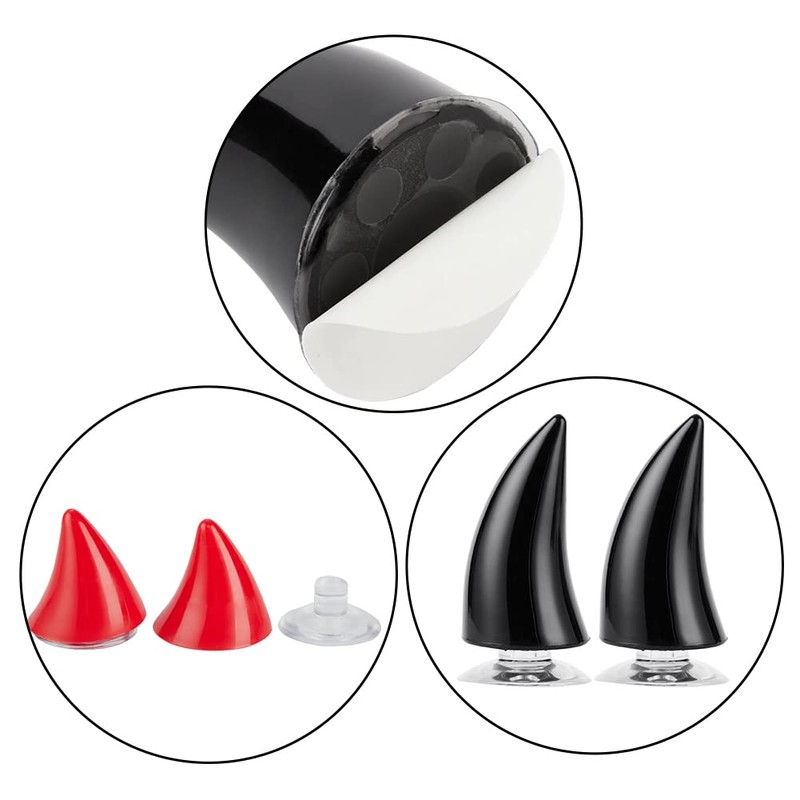 Tzou 5Pair Motorcycle Helmet Horns Accessories Set,Cute Cat Ears Devil