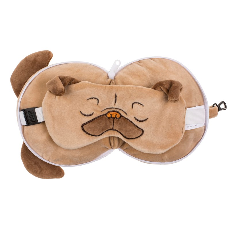 Out of the blue Plush Travel Pillow with Eye Mask