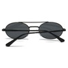 YAMEIZE Retro Metal Frame Pilot Round Sunglasses for Men and