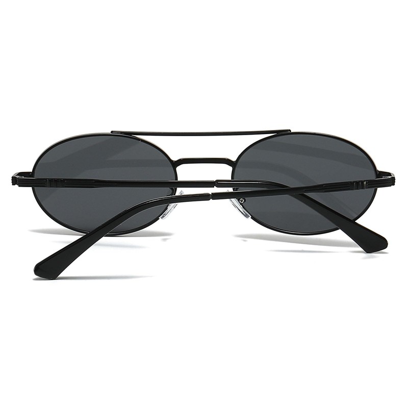 YAMEIZE Retro Metal Frame Pilot Round Sunglasses for Men and