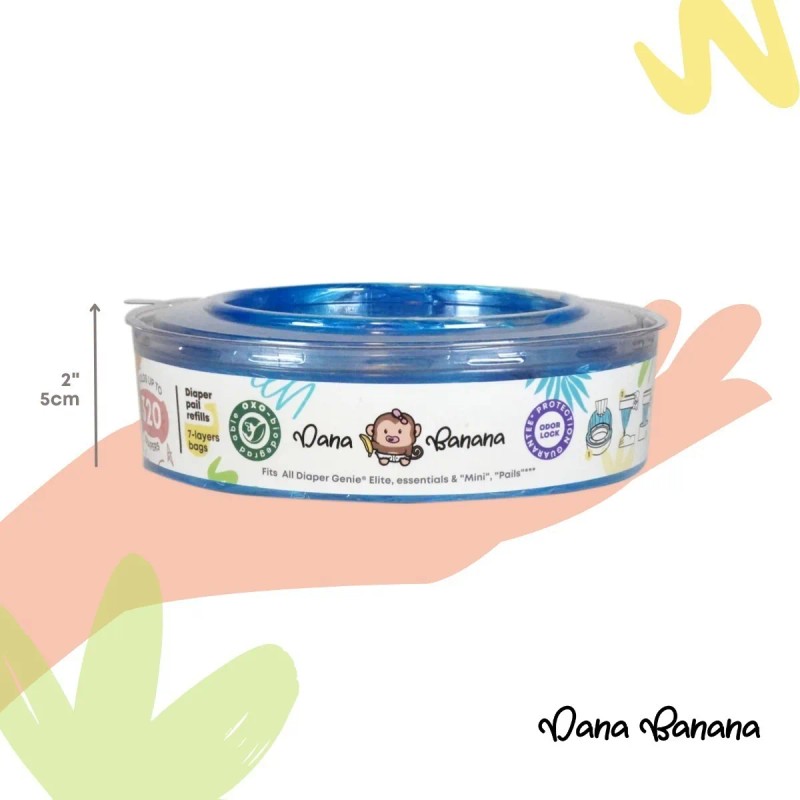 Pack 4 Eco Bolsas Para Desechar Pañales Compatibles Genie Género
