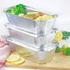 Aluminium Foil Food Containers with Lids Silver Tin Foil Catering
