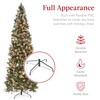 Best Choice Products 6ft Pre-lit Pencil Christmas Tree, Partially Flocked