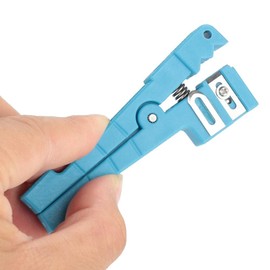 45-163 Fiber Optic Jacket Stripper Coaxial Stripper Cable Stripping Cutter Tool Fiber Optic Buffer Tube Stripper for Stripping 3.2mm-5.6mm Diameter Cable (45-163)