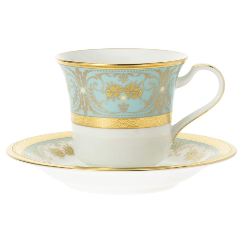 Noritake Noritake American Cup & Saucer 220cc Georgian Turquoise Bone