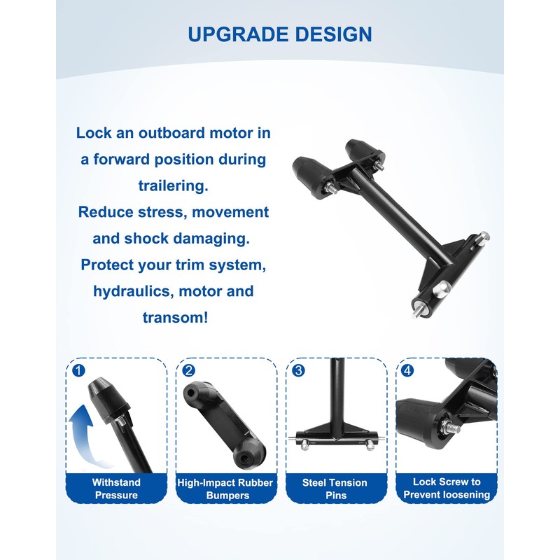 4-Stroke Motor Trailering Support, Fits 75/90/115/ 200/225/250/300HP Sea Pro 4