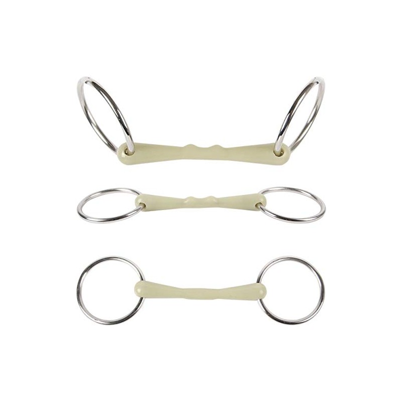 Harry's Horse 41104001 14.5 Rubber Snaffle Bit Apple – 14.5,