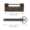 ECSiNG 2PCS Antique Padlocks with Keys Chinese Style Flower Bird