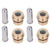4PCS Joystick Handle Button Head Rubber Sealing Metal Push Rod