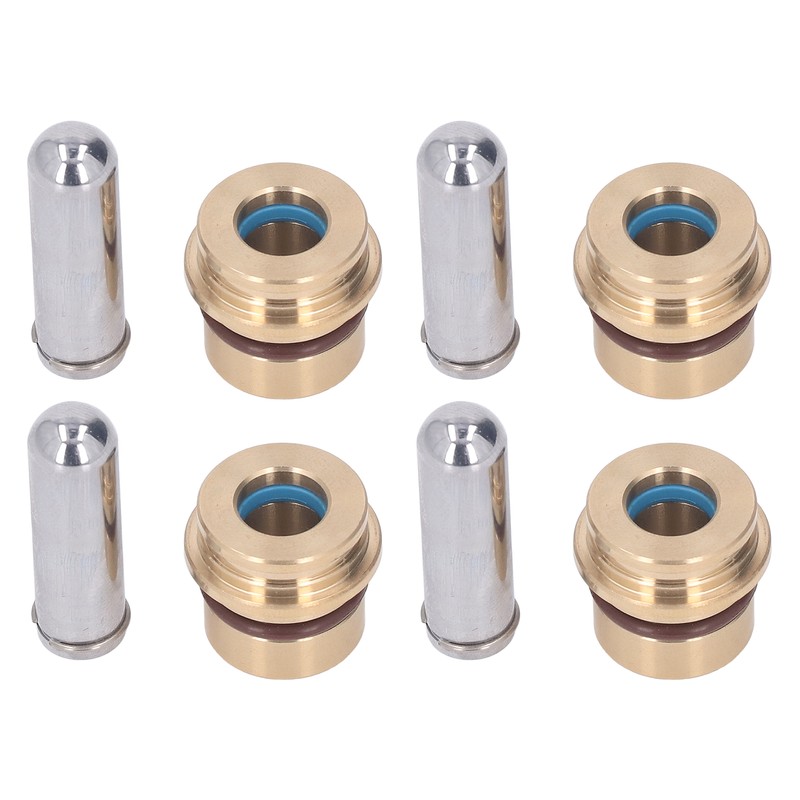 4PCS Joystick Handle Button Head Rubber Sealing Metal Push Rod