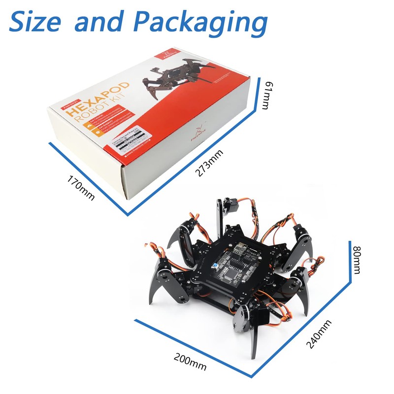 Freenove Kit de Robot hexápodo (Compatible con Arduino IDE), aplicación