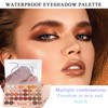 DWDiWen 36 Colors Makeup Eyeshadow Palette, Colorful Matte Glitter Eyeshadow