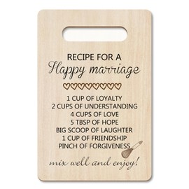 Marriage Wedding Gifts Kitchen Wall Decor Kitchen Gifts for Women Men Newlyweds Couple Anniversary Housewarming Gifts New Home House Owner Farmhouse Dining Room Kitchen Decorations Wood Sign -14