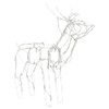 FAMIROSA 3 Piece Christmas Light Display Reindeers 229 LEDs n,Weight-6