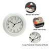 Topkey Silent Wall Clock Kitchen 9 Inch Retro Non-ticking Decorative