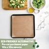 Zenlogy 12x12 Parchment Paper Squares (200 Sheets), Unbleached, High Heat,