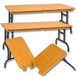Set of 3 Brown Breakable Tables for Wrestling Action Figures