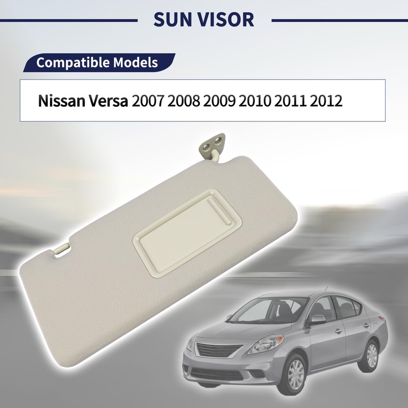 Magimaker Passenger Side Sun Visor Fit for Nissan Versa 2007