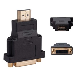 DVI Female to HDMI Male (DVI-D Dual Link 24+5) HDMI Female to DVI Male Adapter 1080P Full HD Converter