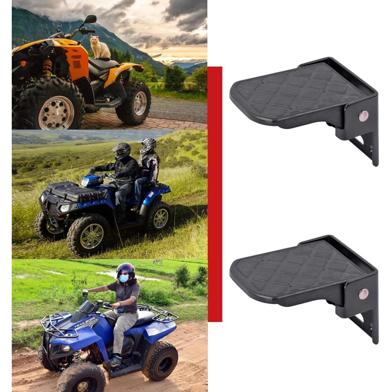 Unbranded Xislet Pairs ATV Foot Rests for Four Wheeler Rear