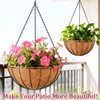 Halatool 20 Inch Large Hanging Baskets Planters for Outdoor Plants,