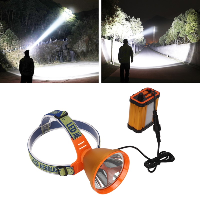 Mining Headlamp Strong Light Rechargeable LED Safety Mining Headlight with