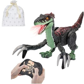 MRG/Japanese Instruction Manual Included, Dinosaur, Radio-Controlled Toy, Smoke, Move Toy, Christmas Gift, Boys and Children, Multifunctional Robot Dinosaur, High Speed Moving, Powerful, Cool (White