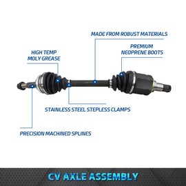 Bodeman - Front Left CV Axle Drive Shaft for 2009-2010 Pontiac Vibe 2.4L 2WD, Corolla 2.4L, 2009-2013 Matrix 2.4L 2WD