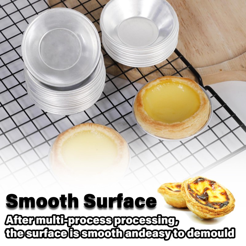 16 Pieces of Aluminum Egg Tart molds Yorkshire Pudding tin