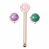 Vaguelly Natural Pink Jade Face Roller Skin Care Massage Tool