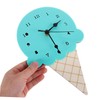 Hohopeti Cute Ice Cream Shaped Cartoon Wall Clock for Kids