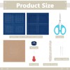 FREEBLOSS 4 Set Sashiko Coasters DIY Kit with Instructions Pre-Printed