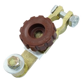 Zorfeter Top Post Battery Disconnect Switch, 12V/125A Battery Shut Off Switch Quick Disconnet for Truck Car Marine RV and Electrical Equipment(Red)