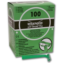 Wilkinson disposable razor hospital with retractable-function, dispenser box, green