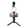 Fussion Kit Economíco Youtuber Vlogger (tripie, Microfono Y Luz Led)