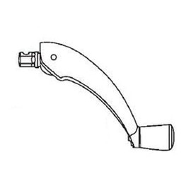 TechnologyLK Window Operator Handle, Crank Type, Folding, White, 5/16" Spline Size