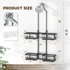 REINHARDT Shower Caddy Hanging for Handheld Showerheads Adjustable Split Shower