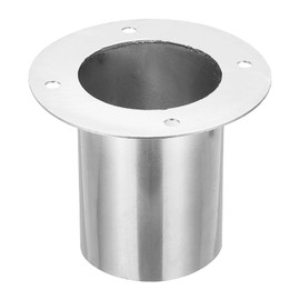 PATIKIL 3" Duct Connector Flange, Straight Pipe Exhaust Flange Stainless Steel Pipe Hose Duct Collar for Heating Cooling Ventilation HVAC System