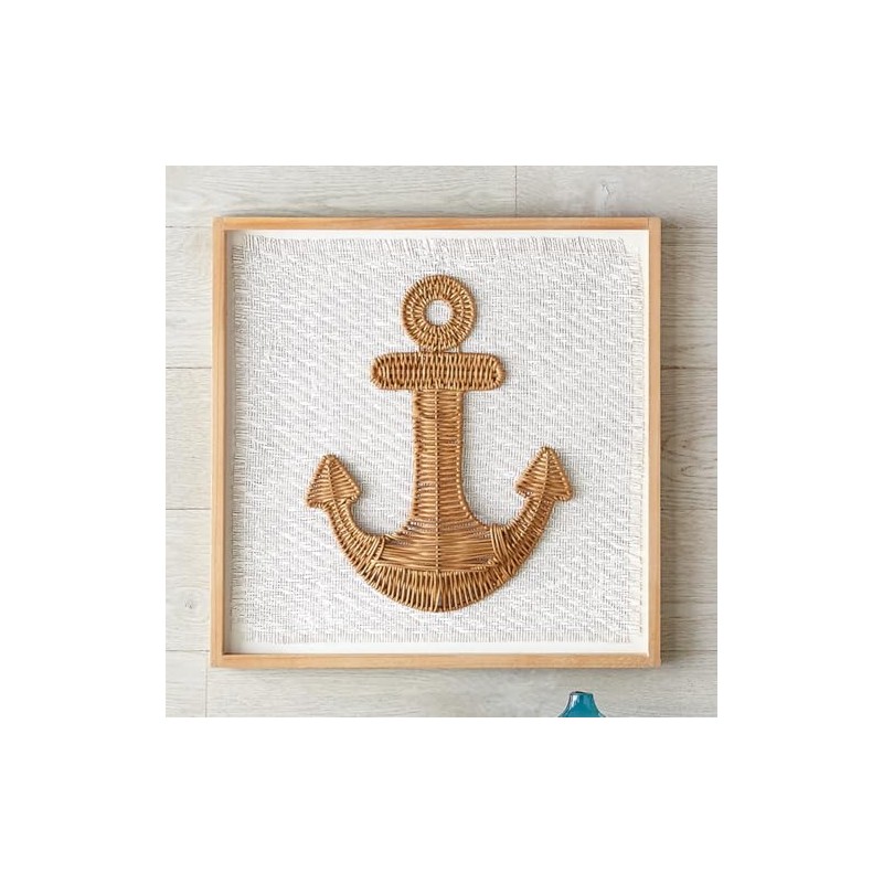 Rattan Anchor Framed Wall Art