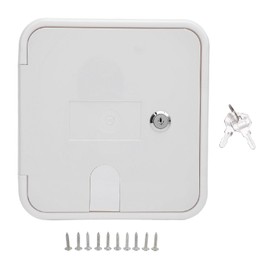 Fabater RV Access Door, RV Trailer Electric Power Cord Cable Hatch with 2 Keys, Electrical Cord Trailer Power Cord Cable Hatch Hose Storage Door Compartment