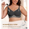 DEANGELMON Wireless Bras for Women Mesh V Comfortable Bralette Supportive