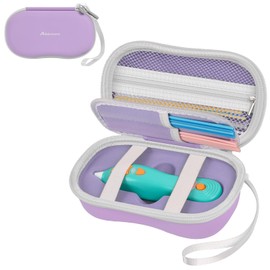 Againmore Case Compatible with 3Doodler Start+ Essentials (2024,2023), 3D Pen Set Storage Organizer with 4-Pockets Divider for Filament Refill Packs, Kids Art Activity Carrier Box (Case Only)-Purple