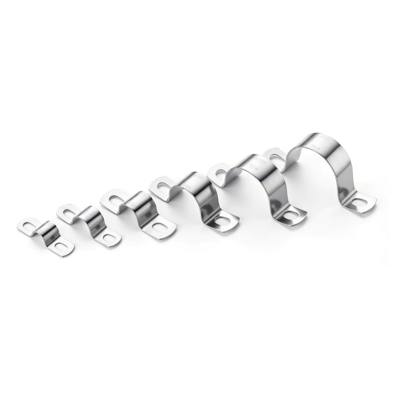 Pipe Strap Clamp, 304 Stainless Steel Brackets Saddle Clip U