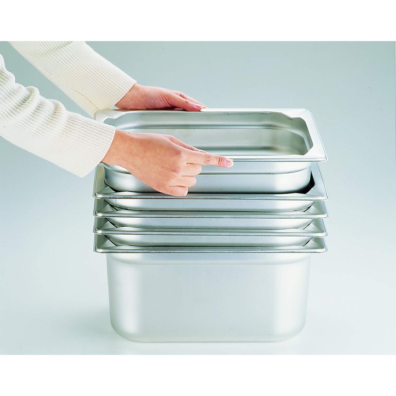 Kingo AHT7335 Hotel Pan, 1/9 x 100 mm, 19100 Stainless