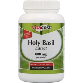 Vitacost Holy Basil Extract - 800 mg per Serving - 180 Vegetarian Capsules