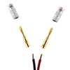 SeKi 2x Banana Plugs 24 K Gold-Plated for Speaker Cables