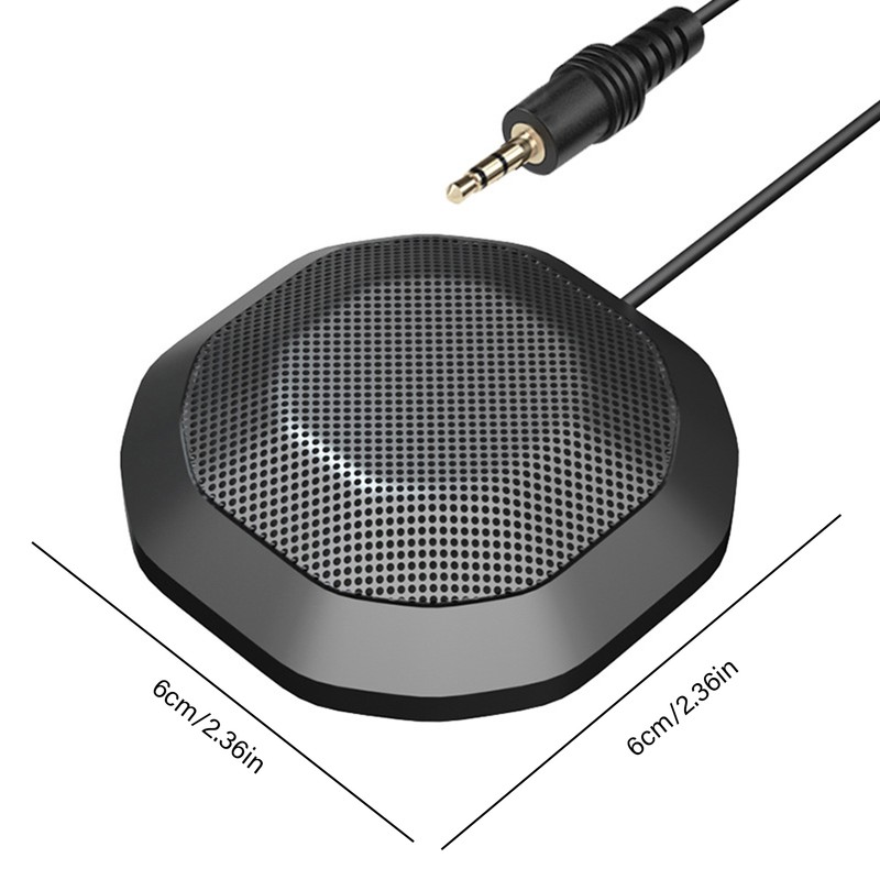 Desktop Microphone 360° Omnidirectional High Sensitivity Clear Computer Microphone with